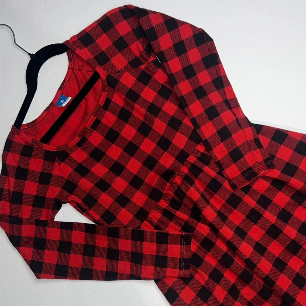 Old Navy Red and Black Buffalo Plaid Dress